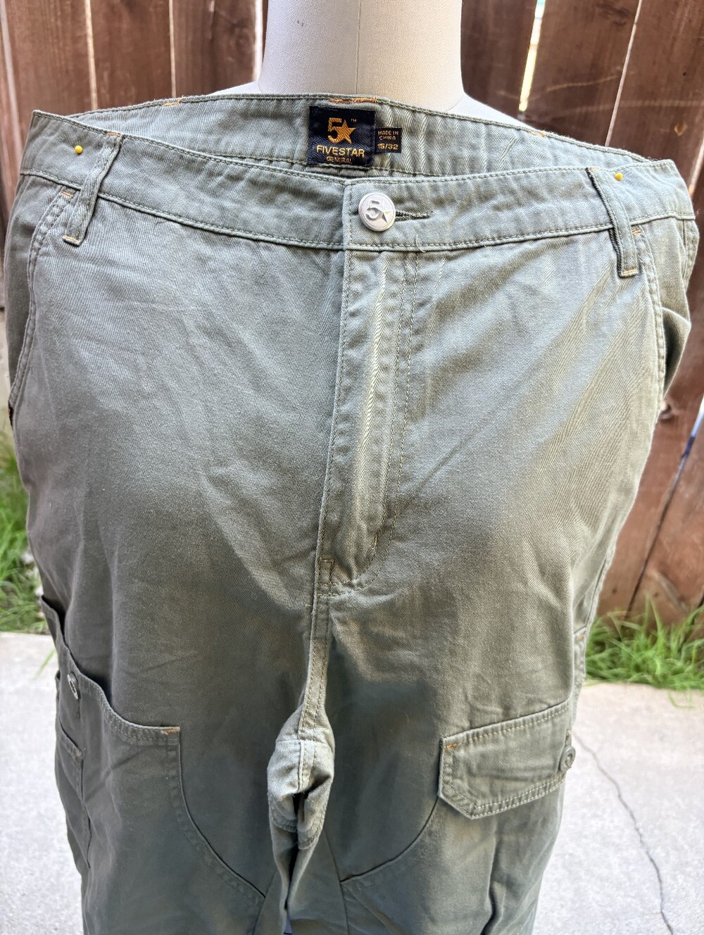 Fivestar Olive Green Utility Cargo Pants